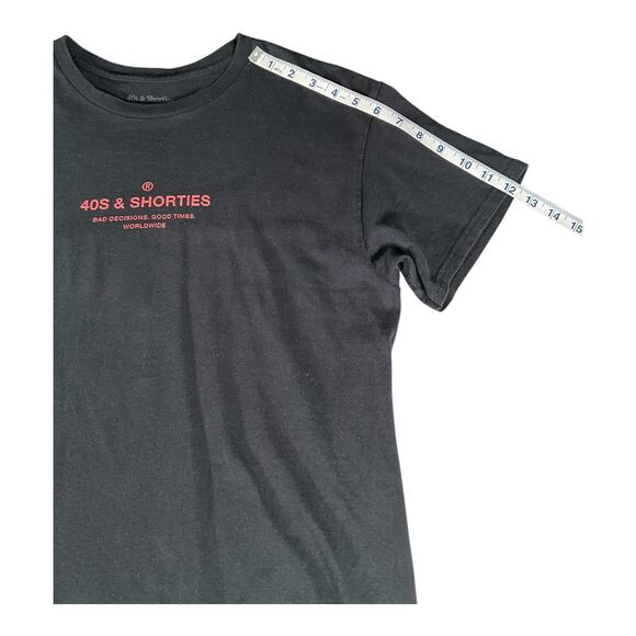 40's & Shorties Black Medium & RSQ Gray Small  Two Pack T-Shirts 100% Cotton Men - Picture 6 of 12